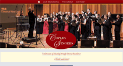 Desktop Screenshot of copleysingers.org